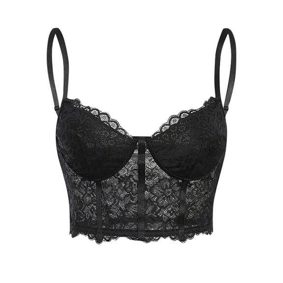 ZQUUVOU Women's Lace Trim Camisole Tops Waistband Corset Sheer Mesh Shirts Party Elegant Going Out Sleeveless Blouse Black
