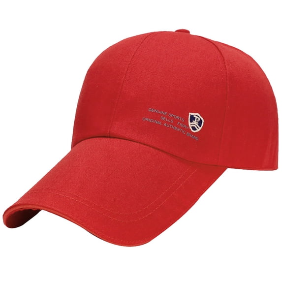 ZQUUVOU Women's Letter Embroidered Baseball Cap Adjustable Hat for Casual Sporty Low Profile Dad Hats Unisex Cotton Cap Red