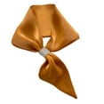 thumbnail image 1 of ZQUUVOU Women's Mini Silk Scarf Loops Cross Neckwear Hair Band Bag Accessory Decorative Tie Lightweight Fashion Yellow, 1 of 3