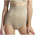 thumbnail image 1 of ZQUUVOU Women's No Show Shapewear High Waist Tummy Control Seamless Underwear Panties Spanks Girdle Under Dress Beige A, 1 of 9