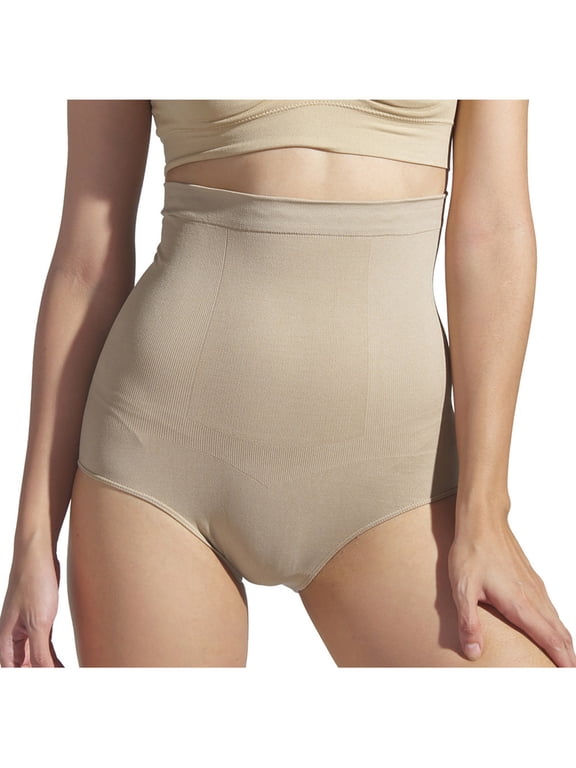 Women's No Show Shapewear High Waist Tummy Control Seamless Underwear Panties Spanks Girdle Under Dress Beige A