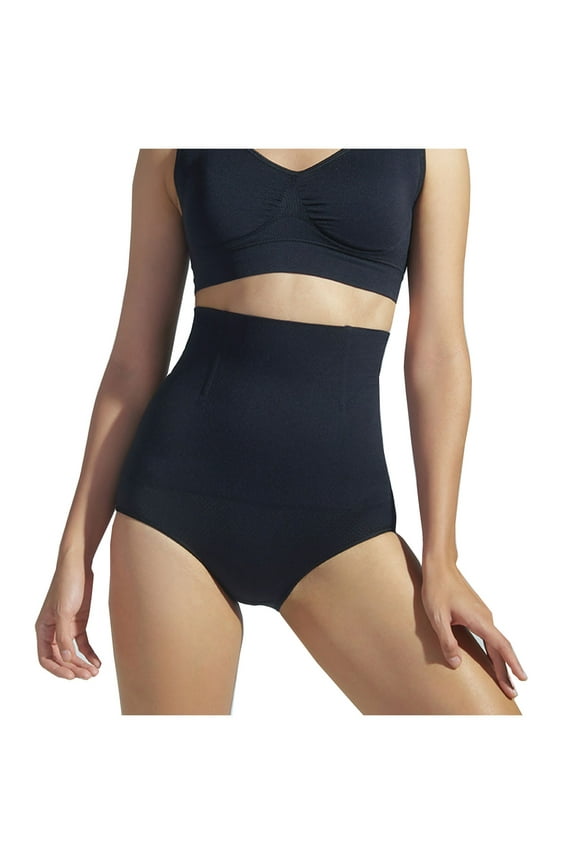 Women's No Show Shapewear High Waist Tummy Control Seamless Underwear Panties Spanks Girdle Under Dress Black B