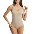 thumbnail image 1 of ZQUUVOU Women's Open Crotch Bodysuit Full Body Shaper Tummy Control Butt Lifting Sleeveless Invisible Under Clothing Beige, 1 of 8