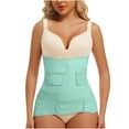 thumbnail image 1 of ZQUUVOU Women's Plus Size Shapewear 2-Piece Set Tummy Control Waist Trainer Postpartum Girdle Body Shaping Underwear Green, 1 of 7
