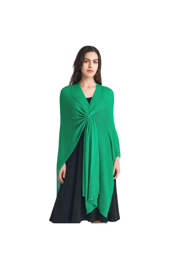 Women's Poncho Knit Beach Cover Up Spring Summer Sheer Mesh Swimsuit Cover Up Wrap See Through Mesh Spring Sweaters Green