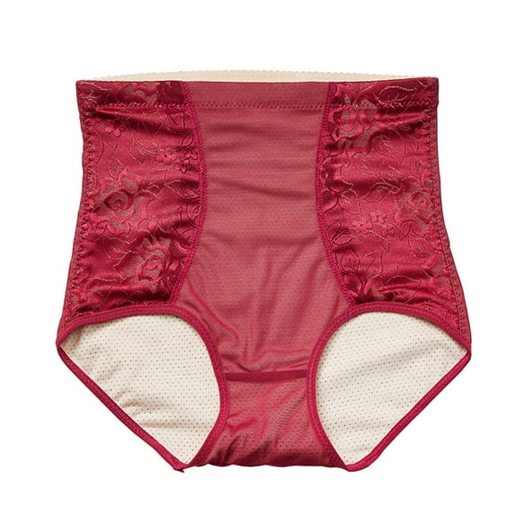 ZQUUVOU Women's Postpartum Waist Shaping Hip Lifting Body Shaping Underwear Breathable Waist Trainer Tummy Control Panty Hot Pink