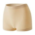 thumbnail image 1 of ZQUUVOU Women's Seamless Shaping Boyshorts Tummy Control Underwear Panties Slip Mid-Waist Body Shaper Shorts Beige, 1 of 6