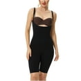 thumbnail image 1 of ZQUUVOU Women's Shapewear Panty Ladies Seamless Body Shaper Abdominal Lifter Hip Shaper Underwear Stretch Snap Crotch Body Corset Black, 1 of 5