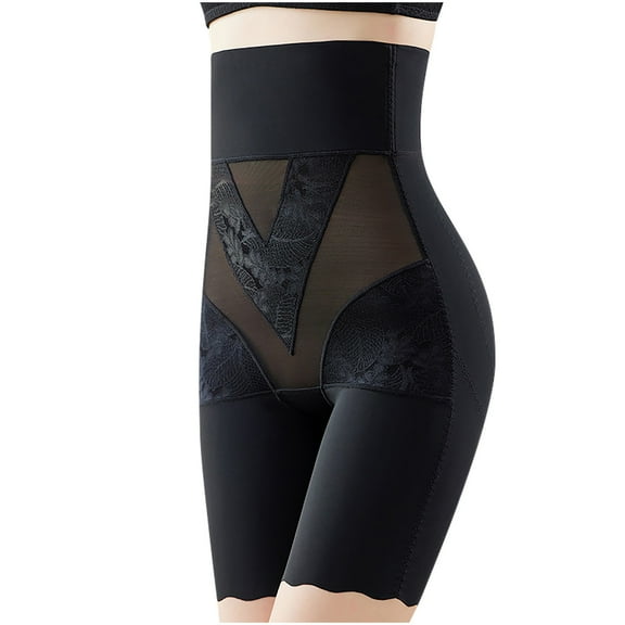 ZQUUVOU Women's Shapewear Shorts Tummy Control High Waisted Body Shaper Underwear Slim Slip Shorts Under Dresses Black
