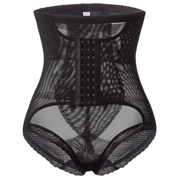 ZQUUVOU Women's Shapewear Tummy Control Underwear Faja Body Shaper Postpartum High Waisted Butt Panties Seamless Black A