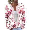 thumbnail image 1 of ZQUUVOU Women's Shirts Cardigan Casual Floral Printed with Button Top (Multicolor,XL), 1 of 5