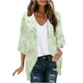 thumbnail image 1 of ZQUUVOU Women's Shirts Long Sleeve Printing Casual Cardigan Blouse with Pocket (Multicolor,S), 1 of 5