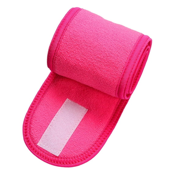 ZQUUVOU Women's Spa Headband Sweat Towel Wrap Non-Slip Stretchable Washable Absorbent Stretchable for Sports Face Wash Red