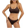 thumbnail image 1 of ZQUUVOU Women's Sports Bra Bikini Set Racerback Breathable Quick Dry Yoga Running Fitness Training Comfortable Workout Brown, 1 of 9