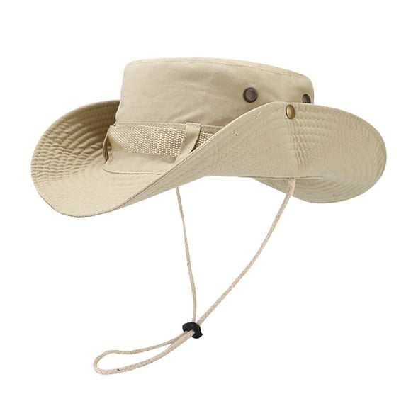 ZQUUVOU Women's Sun Hat Wide Trim Foldable Quick Dry Drawstring Bucket Hat Waterproof Lightweight Breathable Hiking Outdoor Khaki