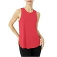 thumbnail image 1 of ZQUUVOU Women's Tank Top Solid Color Loose Crew Neck Summer Tops (Red,XL), 1 of 6