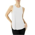 thumbnail image 1 of ZQUUVOU Women's Tank Top Solid Color Loose Crew Neck Summer Tops (White,XL), 1 of 6