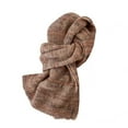 thumbnail image 1 of ZQUUVOU Women's Trendy Soft Scarf Chunky Knit Scarf Oversized Fall Winter Wrap Cozy Thick Yarn Weave Layering Khaki, 1 of 4