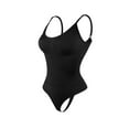 thumbnail image 1 of ZQUUVOU Women's Tummy Control Bodysuit Thong Seamless Sleeveless Sculpting Snatched Waist Body Suit Camisole Shapewear Black, 1 of 5