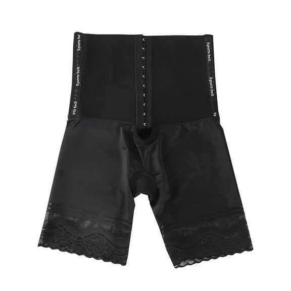 ZQUUVOU Women's Waisted Trainer Body Shaper Tummy Control Butt Lifting Girdle Thigh Slimming Panties Under Clothes Black