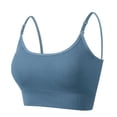 thumbnail image 1 of ZQUUVOU Women's Yoga Tank with Built in Bra Padded Sports Bra Breathable Sports Underwear Wireless Fitness Yoga Workout Running Blue, 1 of 3