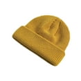 thumbnail image 1 of ZQUUVOU Women's and Men's Skull Cap Outdoor Thermal Fleece Lined Beanie Knitted Hats Soft Stocking Caps for Cold Weather Yellow, 1 of 4