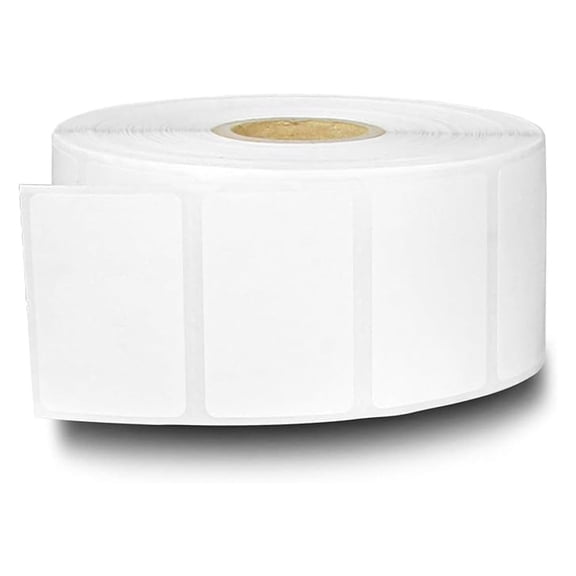 ZR1112100 Removable 1.5 x 1 Inch Direct Thermal Labels, Compatible with Zebra Printers (10 Rolls, White, 1380 Labels Per Roll, 1 inch )