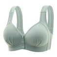 thumbnail image 1 of ZRBYWB Bras For Women Ladies Front Side Buckle Lace Edge Without Steel Ring Movement Seamless Gathering Adjustment Yoga Sleep Large Underwear Comfort Bra, 1 of 2