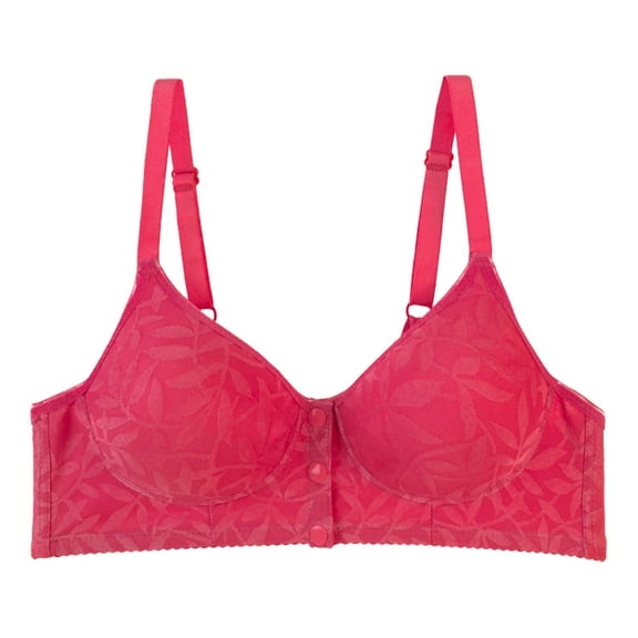 ZRBYWB Bras For Women Sexy Front Button Shaping Cup Adjustable Shoulder Strap Large Size Underwire Underwear Comfort Bra