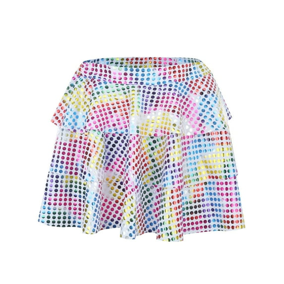 ZRBYWB Girls Dresses New Year's Day Choir Girls Skirt Polka Dot Sequin Cake Skirt Pleated Skirt Princess Princess Birthday Stuff For Kids Fashion