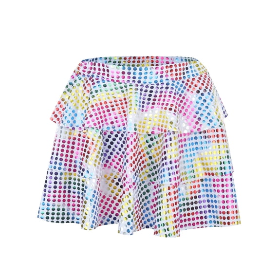 ZRBYWB Girls Dresses New Year's Day Choir Girls Skirt Polka Dot Sequin Cake Skirt Pleated Skirt Princess Princess Birthday Stuff For Kids Holiday Dress