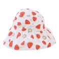 thumbnail image 1 of ZRBYWB Kids Adjustable Chin Strap Sun Hats Summer Spring Cute Cartoon Outdoor Beach Bucket Cap Baby Hat, 1 of 4