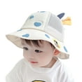thumbnail image 1 of ZRBYWB Kids Adjustable Chin Strap Sun Hats Summer Spring Cute Cartoon Outdoor Beach Bucket Cap Summer Hat, 1 of 4