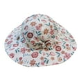 thumbnail image 1 of ZRBYWB Kids Baby Girls Boy Adjustable Bucket Sun Beach Hat Toddler Floral Print Outdoor Baby Hat, 1 of 4