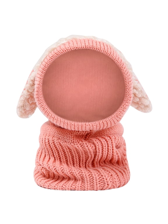 Kids Winter Hat New Winter Baby Kids Girls Boys Warm Woolen Coif Hood Scarf Caps Hats Warm Fashionable Caps