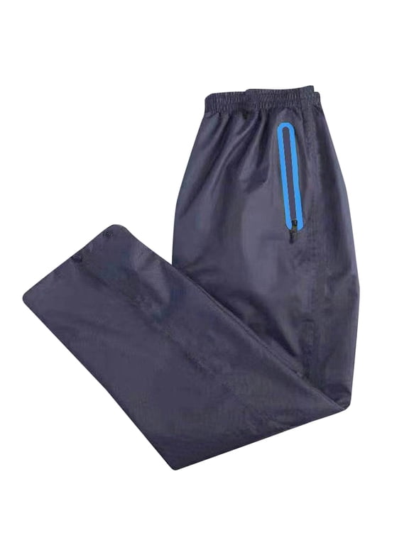 Men's Pants Mens Rainstorm Proof Double Layer Thick Breathable Rain Pants For Men