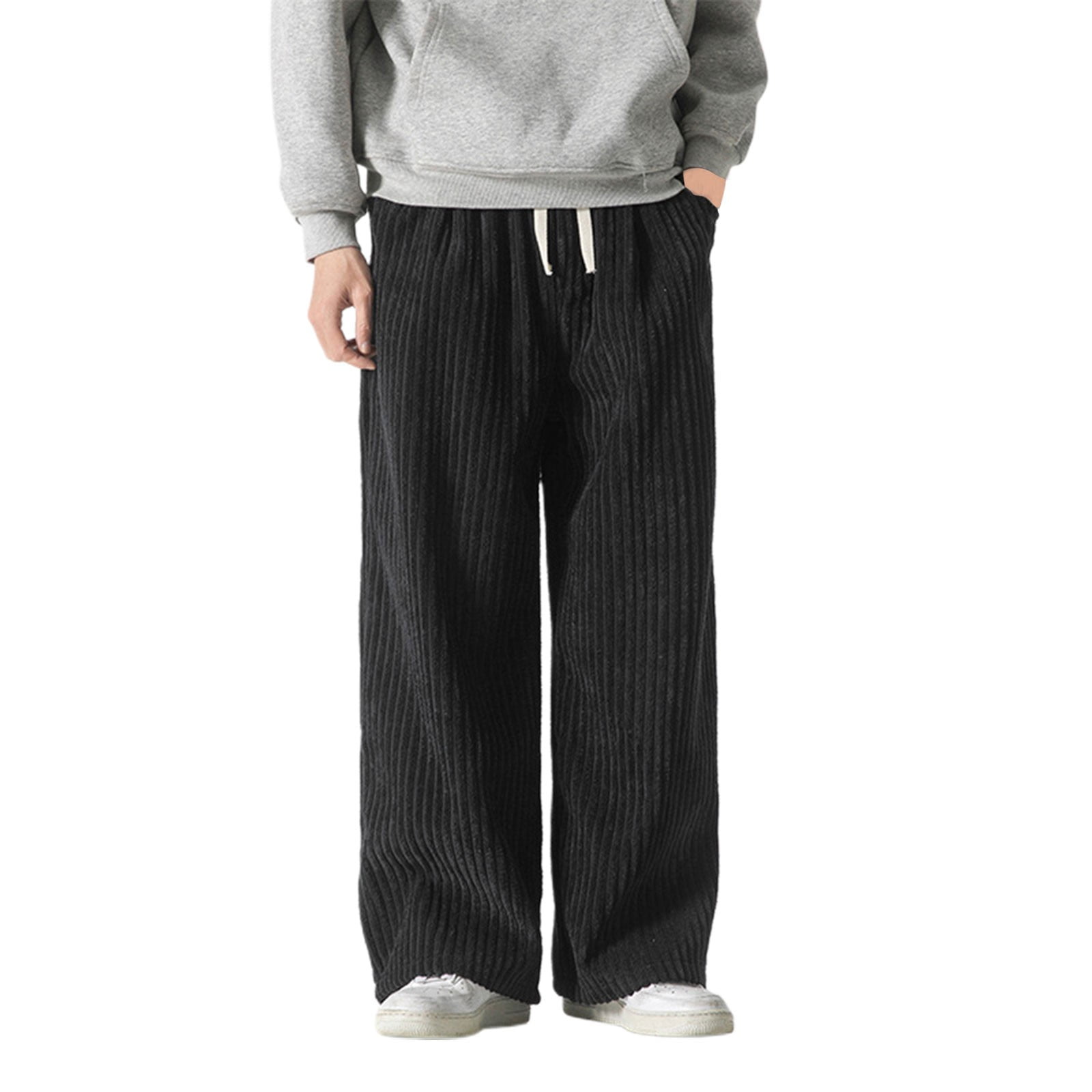 ZRBYWB Men's Pants Mens Slim Fit Straight Tube Retro Hop Pants Street ...