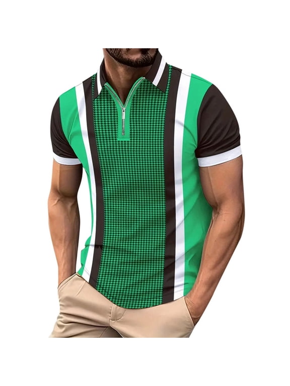 ZRBYWB Men's Polo Shirt Male Casual Short Sleeve Button Down Lapel Suit For Shirt Pocket Summer Fashion Solid Color Comfortable Top Blouse For Men