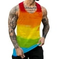 thumbnail image 1 of ZRBYWB Men's Tank Top Male Summer Festival Carnival Tank Tops Colorful Themed Sleeveless Top Comfort, 1 of 5