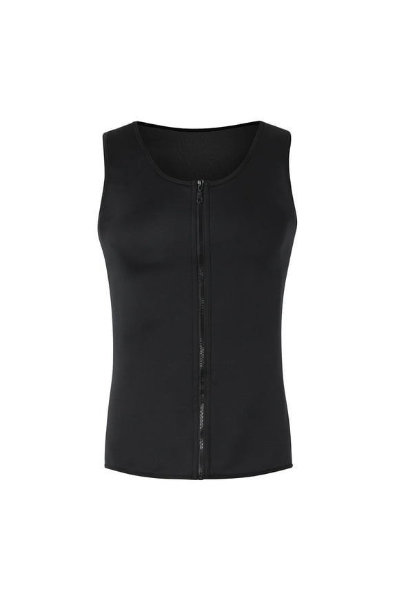 Men's Workout Tank Tops Hot Neoprene Sauna Shirt Body Shaper For Men Sweat Vest