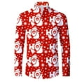 thumbnail image 1 of ZRBYWB Mens Shirts Mens Christmas Long Sleeve Button Down Shirt Casual Slim Fit Dress Shirts For Men Fashion, 1 of 2