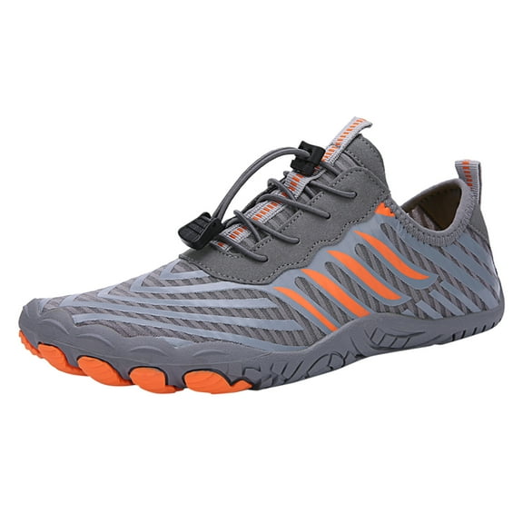 ZRBYWB Mens Sneakers Summer Water Shoes Male Shoes Hiking Swimming Diving Shoes Tracing Shoes Elastic Lace Up Stripes Fashion Style Fashion Sneaker
