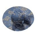 thumbnail image 1 of ZRBYWB Spring Summer Mesh Sunshade Hat Flower Temperament Wedding Dress Hat Sun Dome Large Brim Hat Fashion Hat For Women, 1 of 3