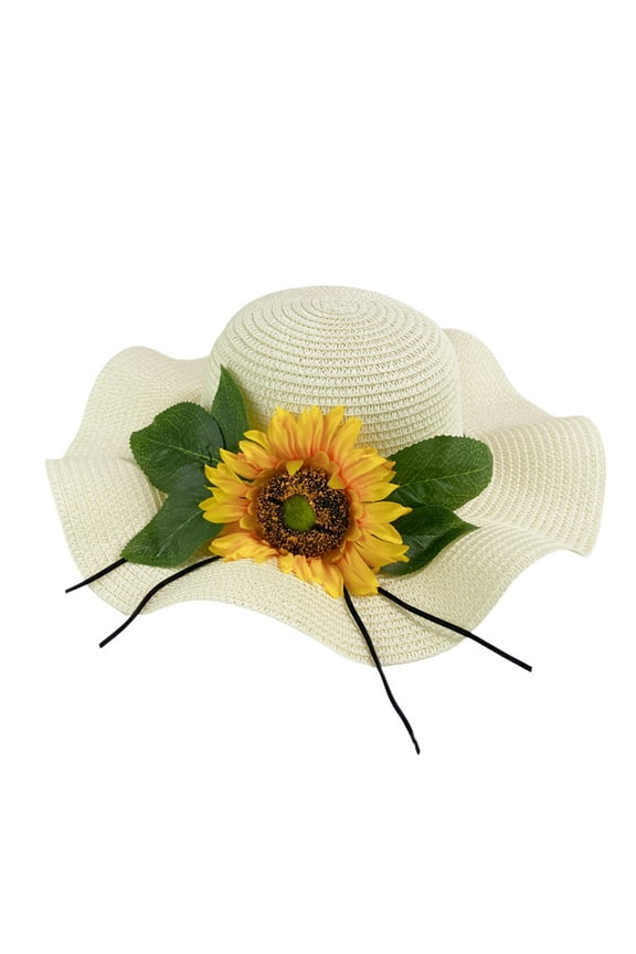 Summer Beach Straw Hat Beach Big Brim Sun Sunflower Versatile Sandal Hat