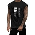 thumbnail image 1 of ZRBYWB Summer Tank Top Male Independence Day Summer Home Sports Casual Sleeveless Tank Top Funny Beach Vacation, 1 of 3