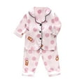 thumbnail image 1 of ZRBYWB Toddler Girl Boy Outfits Winter Long Sleeve Cartoon Print Tops Pants 2 Piece Outfits Clothes Set Baby Clothing, 1 of 4