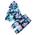 thumbnail image 1 of ZRBYWB Toddler Girls Clothing Sets Long Sleevetie Dye Hoodie Tops Pants 2 Piece Outfits Clothes Set For Children Kids Sweatshirt Clothes Cute Clothes Fashion 2023, 1 of 7
