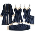 thumbnail image 1 of ZRBYWB Women Pajamas Set Women Silk Sling Sleeping Loose Comfortable Lace Piece Set For Home Underwear Nightgown Soft Sleepwear, 1 of 3