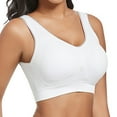 thumbnail image 1 of ZRBYWB Women's Bra Ladies Front Side Buckle Lace Edge Without Steel Ring Movement Seamless Gathering Adjustment Yoga Sleep Large Underwear Breathable, 1 of 4