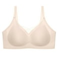 thumbnail image 1 of ZRBYWB Women's Bra Non Wired Underwear Ladies Padded Full Cup Bras Without Underwire With Padding Seamless Bustier Underwear Lette Soft Breathable, 1 of 8